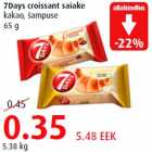 Allahindlus - 7Days croissant saiake kakao, šampuse 65 g