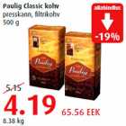 Allahindlus - Paulig Classic kohv presskann, filtrikohv 500 g