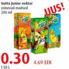 Allahindlus - Gutta Junior nektar erinevad maitsed 200 ml