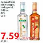 Allahindlus - Neminoff viin honey pepper, birch special, delikate 40% 50 cl