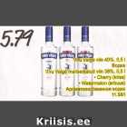 Allahindlus - Viru Valge viin 40%, 0,5l; Viru Valge maitsestatud viin 38%,0,5 l 