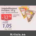 Allahindlus - VALGEHALLITUSJUUST PRESIDENT, 125 G