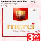 Šokolaadiassortii Merci, Storck, 250 g
