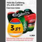 Hele õlu Carlsberg, 5%, 6 tk x 500 ml