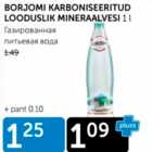 BORJOMI KARBONISEERITUD LOODUSLIK MINERAALVESI 1 L