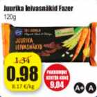 Juurika leivasnäkid Fazer 120 g