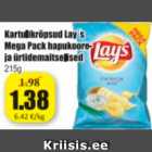 Kartulikrõpsud Lay´s Mega Pack hapukoore- ja ürtidemaitselised, 215 g