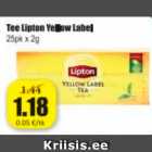 Allahindlus - Tee Lipton Yellow Label