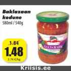 Allahindlus - Baklazaan
kodune
580ml / 540g