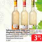 Allahindlus - Saksamaa KPN valge vein MayBach, reisling, 750 ml