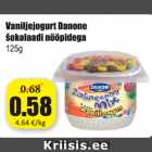 Vaniljejogurt Danone šokolaadi nööpidega 125 g