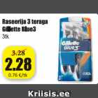 Allahindlus - Raseerija 3 teraga Gillette Blue3, 3 tk