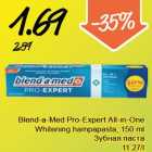 Allahindlus - Blend-a-Med Pro-Expert All-in-One
Whitening hampapasta, 150 ml