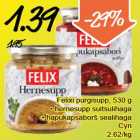 Allahindlus - Felixi purgisupp, 530 g
• hernesupp suitsulihaga
• hapukapsaborš sealihaga