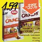 Allahindlus - Active & Fit krõbe
täisteramüsli, 350 g
• šokolaadi-pähkli
• karamelli-šokolaadi
