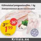 Магазин:Maxima,Скидка:Замороженные филе пангасиуса, 1 кг
