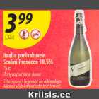 Allahindlus - Itaalia poolvahuvein Scalini Prosecco 