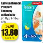 Mähkmed - Laste mähkmed Pampers Economy active baby