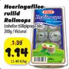 Allahindlus - Heeringafileerullid Rollmops (rohelise tšillipipraga õlis)200g