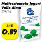 Allahindlus - Maitsestamata jogurt Valio Alma 2,5%,1kg