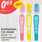 Allahindlus - Korrektuurpliiats, 5 ml, erinevad