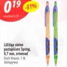 Lülitiga sinine pastapliats Spring, 0,7 mm, erinevad