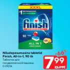 Nõudepesumasina tabletid
Finish, All-in-1, 90 tk
