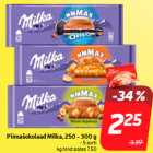 Piimašokolaad Milka, 250 - 300 g