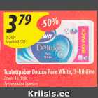 Tualettpaber Deluxe Pure White, 3-kihiline
Zewa, 16 rl/pk