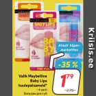 Allahindlus - Valik Maybelline
 Baby Lips
huulepalsameid*