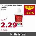 Allahindlus - Colgate Max White One suuvesi 250 ml