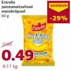 Allahindlus - Estrella juustumaitselised maisikrõpsud 60 g