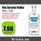 Allahindlus - Viin Absolut Vodka