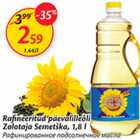 Allahindlus - Rafineeritud päevalilleõli Zolotaja Semetška, 1,8 l