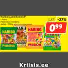 Allahindlus - Haribo kummikommid*
• 4 sorti
