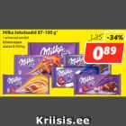 Allahindlus - Milka šokolaadid 87-100 g*