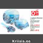 Allahindlus - 1. Lusikaalus Winterland
21 x 7,5 cm - 0.69 €; 2. Kauss Winterland
15 x 5 cm -  0.99 €; 3. Taldrik Winterland
20 x 20 cm - 1.49 €