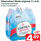 Allahindlus - Mineraalvesi Värska originaal, 1 l x 6 tk
