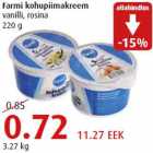 Allahindlus - Farmi kohupiimakreem vanilli, rosina 220 g