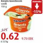 Allahindlus - Kàrums koorekreem vanilli 150 g