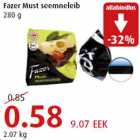 Allahindlus - Fazer Must seemneleib 280 g