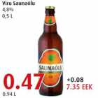 Viru Saunaõlu 4,8% 0,5 L