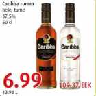 Allahindlus - Caribba rumm hele, tume 37,5% 50 cl