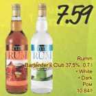 Allahindlus - Rumm Bartender Club 37,5%,0,7 l .White .Dark