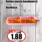 Kolme juustu keeduvorst
550g
