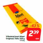 Viilutatud juust Atleet
Originaal, Valio, 500 g