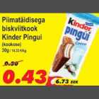 Piimatäidisega biskviitkook Kinder Pingui