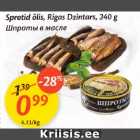 Allahindlus - Sprotid õlis, Rigas Dzintars, 240 g