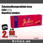 Šokolaadikompvekkide karp
Julia 320g
