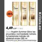 Allahindlus - Dove ihupiim Summer Glow isepruunistuv, normalsele nahale, tumedamale nahale või sädelust andev 250 ml